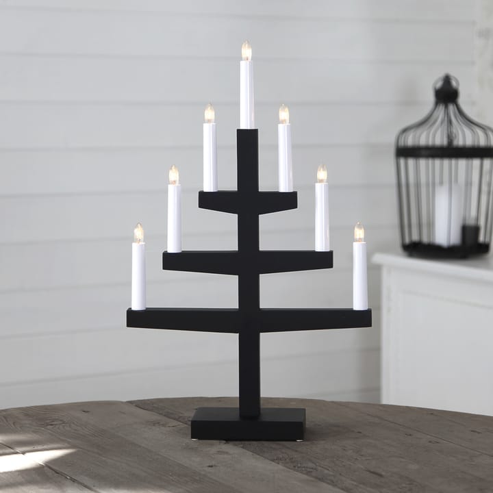Trapp adventslamp 54 cm, zwart Star Trading