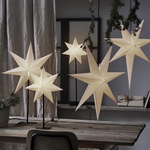 Trapp adventslamp, wit Star Trading