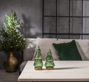 Verde glazen decoratie LED 20 cm - Groen - Star Trading