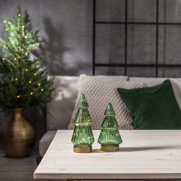 Verde glazen decoratie LED 24 cm - Groen - Star Trading