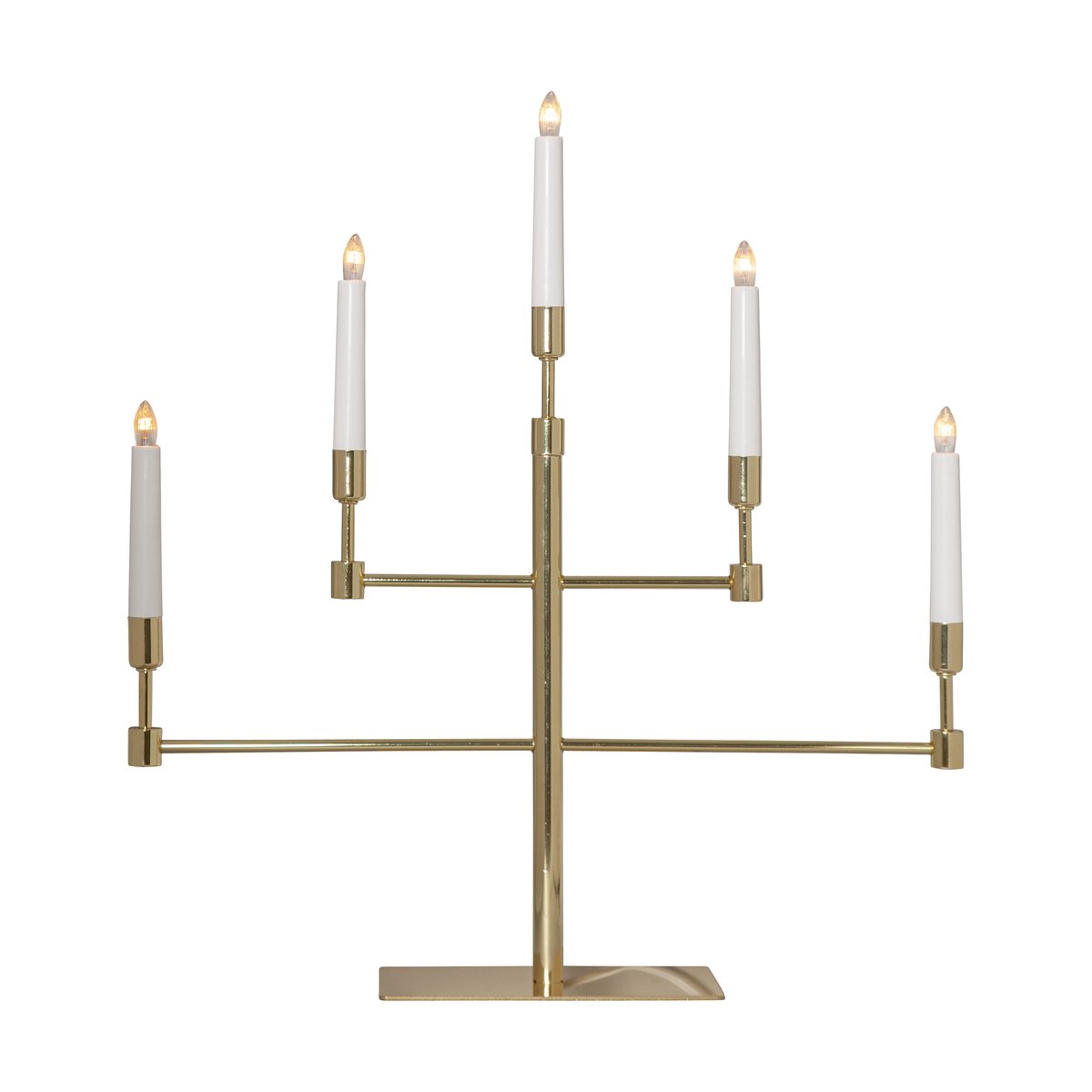 Star Trading Vide adventskandelaar Messing | Scandinavisch Interieur | Adventverlichting | Goudkleurig