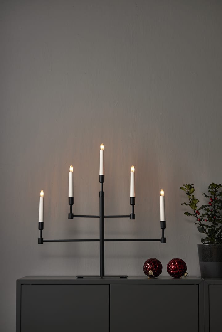 Vide adventskandelaar, Zwart Star Trading