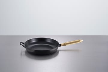 Buster & Punch koekenpan gietijzer zwart Ø28 cm - Messinghandgreep - STAUB