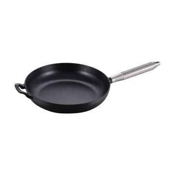 Buster & Punch koekenpan gietijzer zwart Ø28 cm - Staalhandvat - STAUB