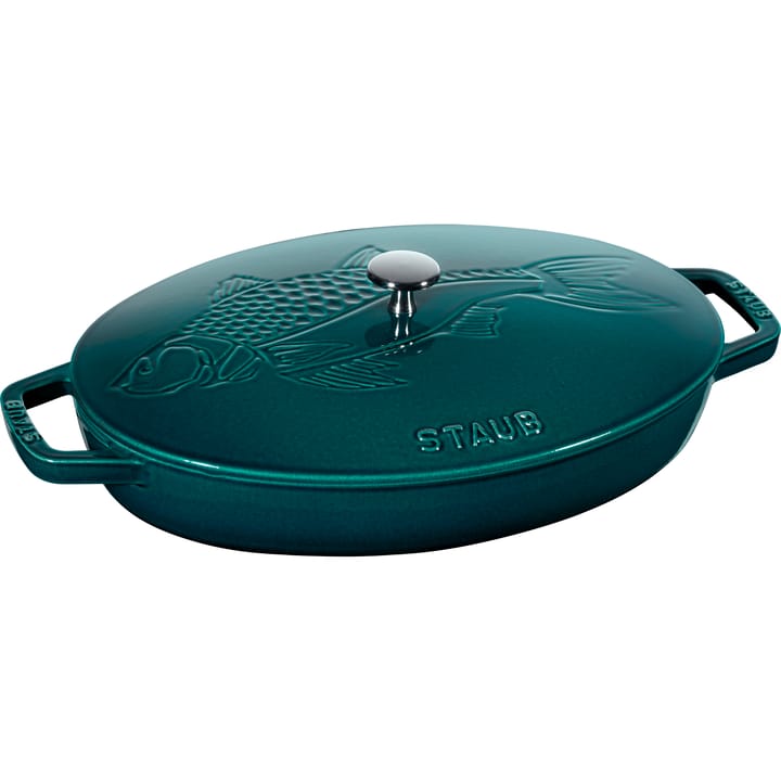 La Mer ovale braadpan, drielaags emaille - 32 cm - STAUB