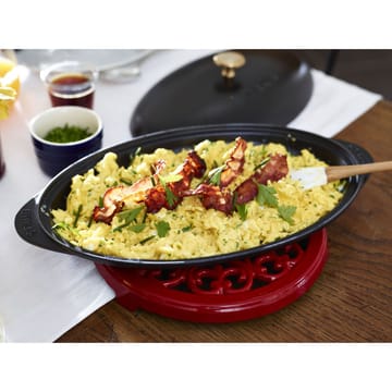 Lilly gietijzeren onderlegger Ø23 cm - Kersen - STAUB