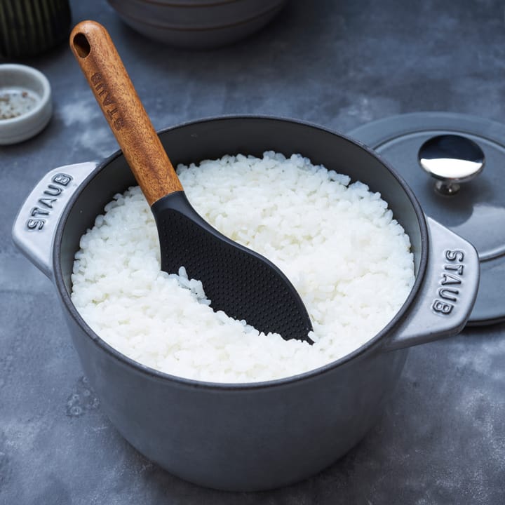 Rice cocotte gietijzeren braadpan 1,6 L, Grijs STAUB