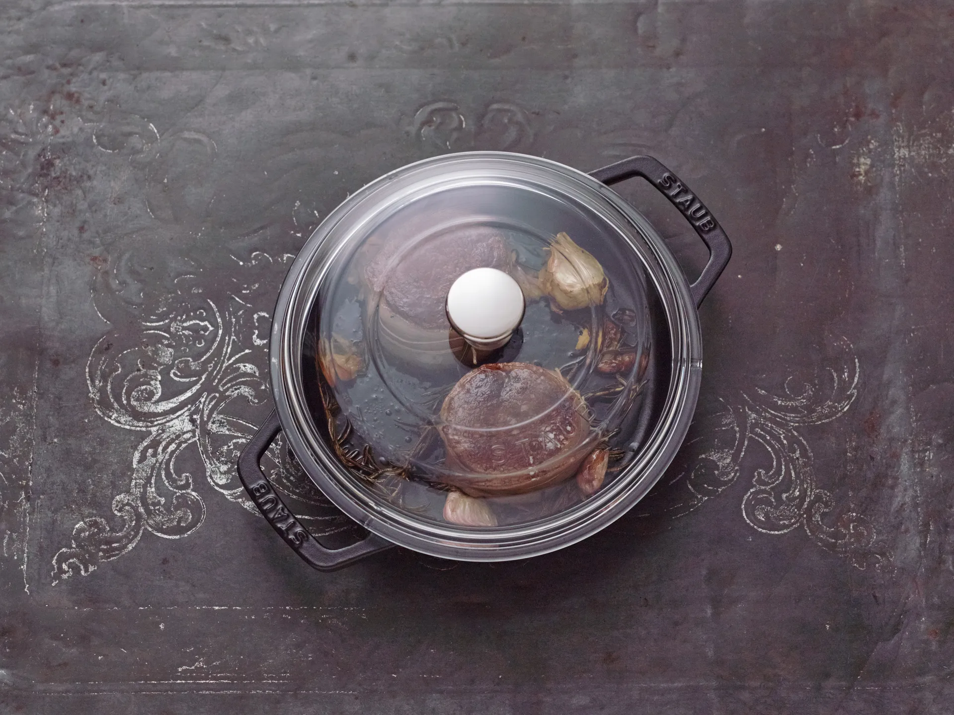 Staub braadpan gietijzer 2 handgrepen zwart, Ø20 cm STAUB