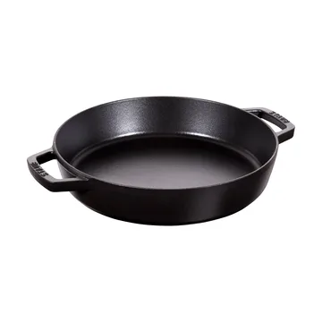 Staub braadpan gietijzer 2 handgrepen zwart - Ø26 cm - STAUB