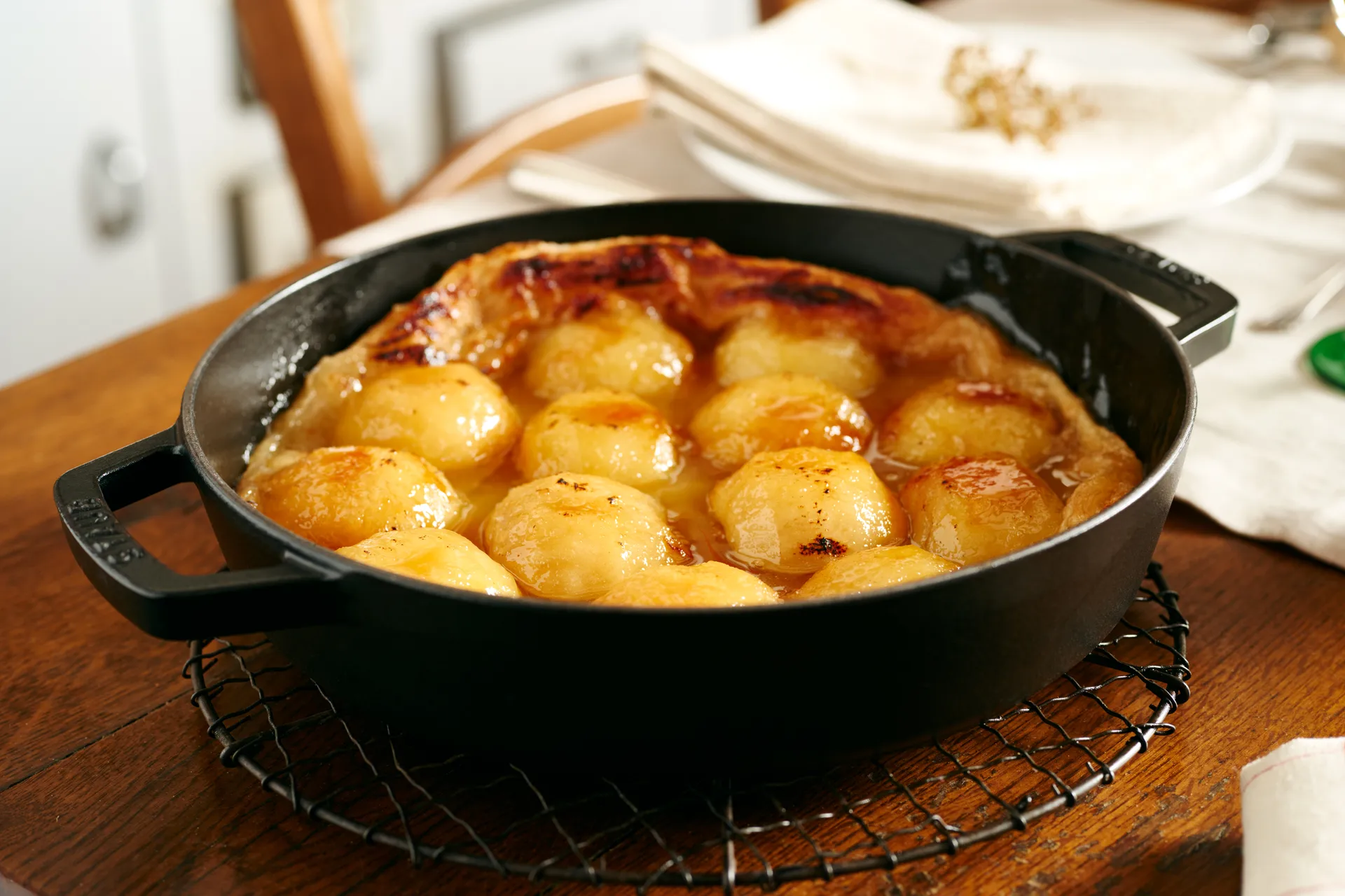 Staub braadpan gietijzer 2 handgrepen zwart, Ø26 cm STAUB