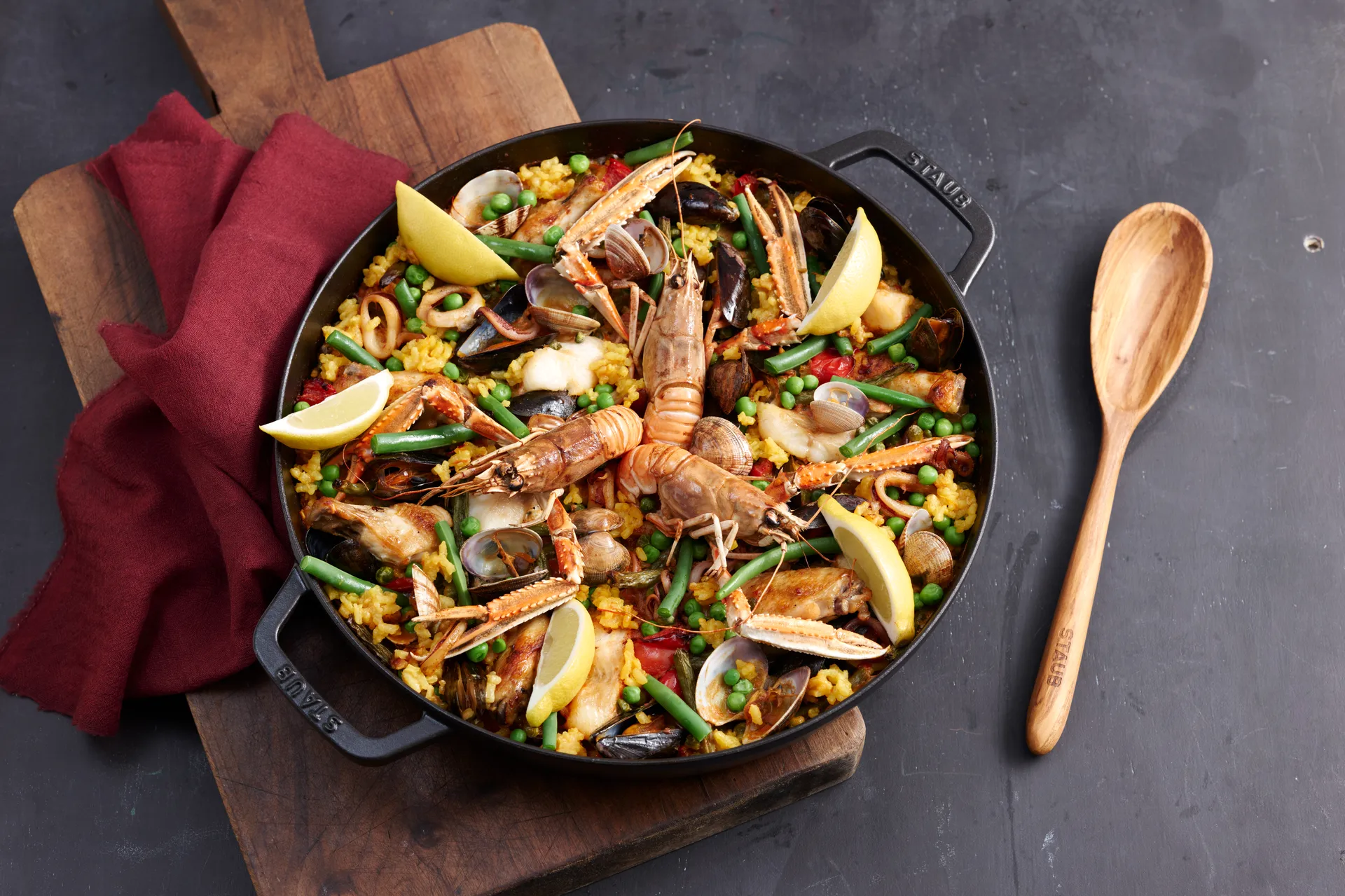 Staub braadpan gietijzer 2 handgrepen zwart, Ø26 cm STAUB