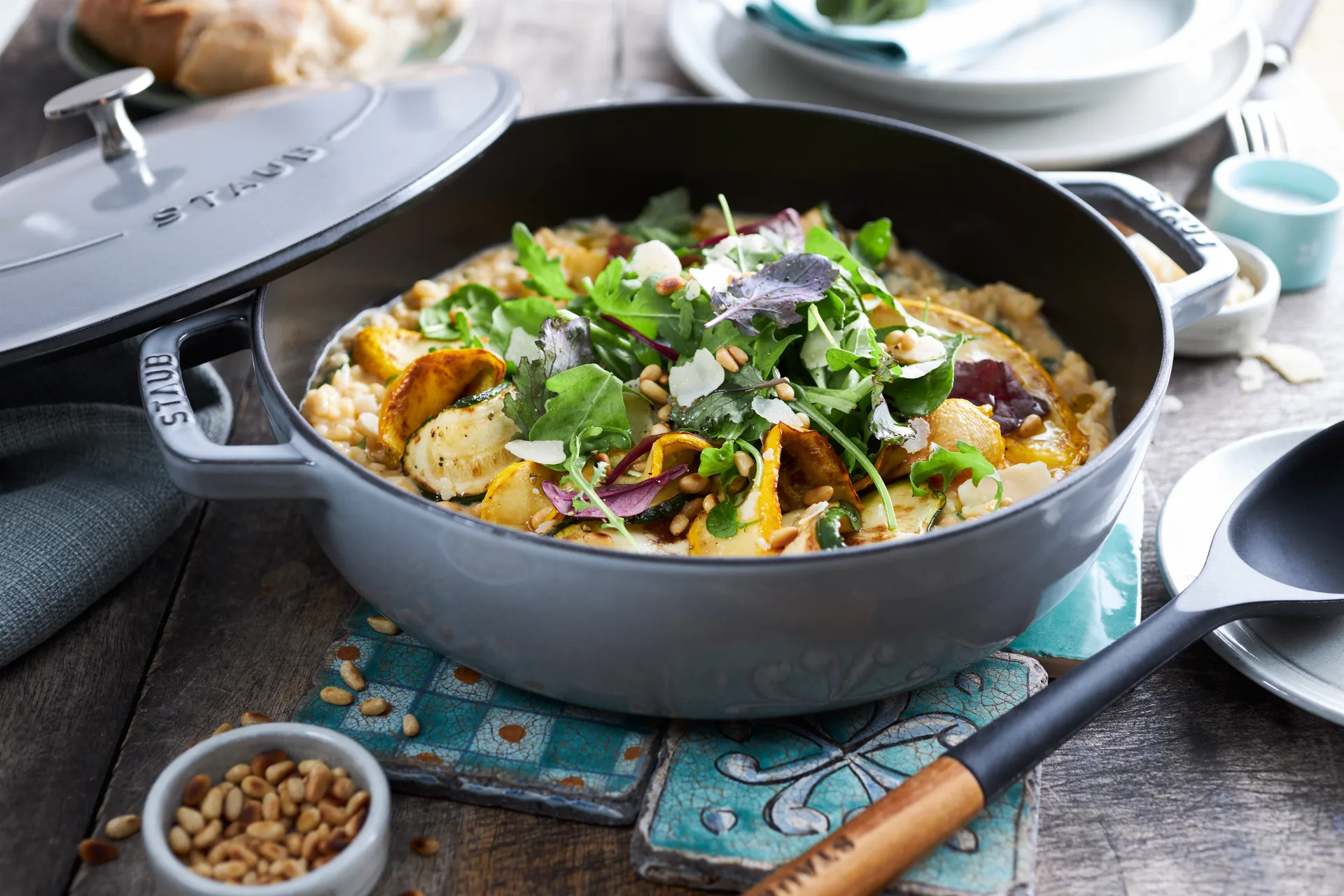 Staub Chistera braadpan gietijzer Ø24 cm, Grafietgrijs STAUB