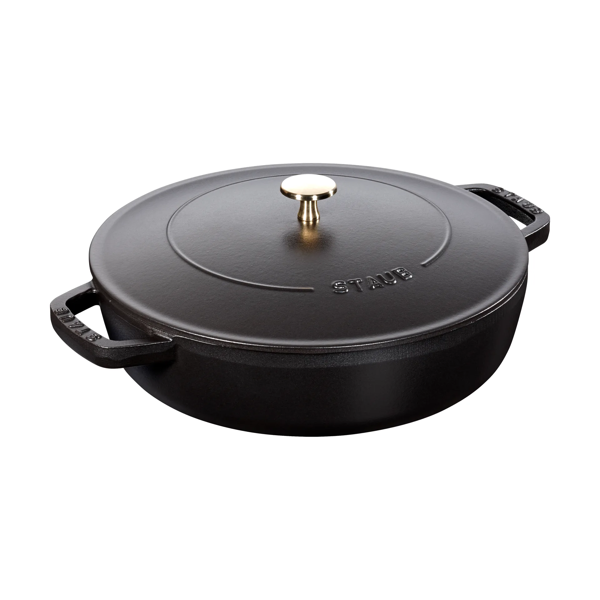 Staub Chistera braadpan gietijzer Ø24 cm, Zwart STAUB