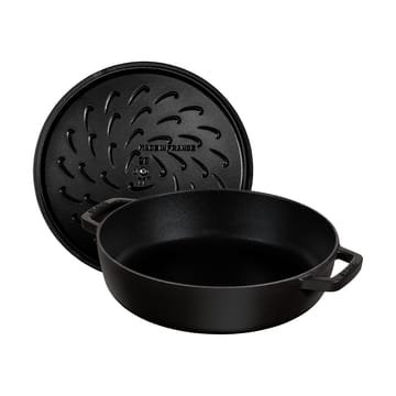 Staub Chistera braadpan gietijzer Ø24 cm - Zwart - STAUB
