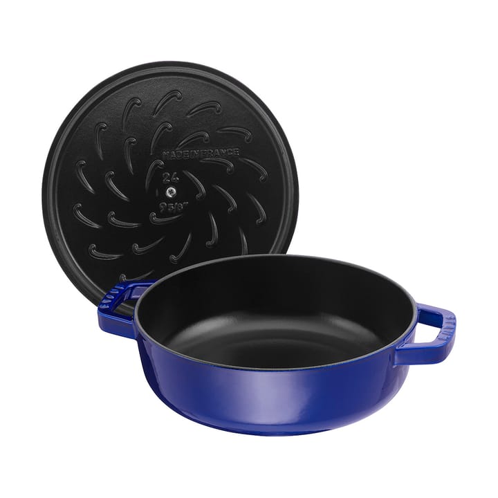 Staub Chistera braadpan gietijzer Ø28 cm, Donkerblauw STAUB