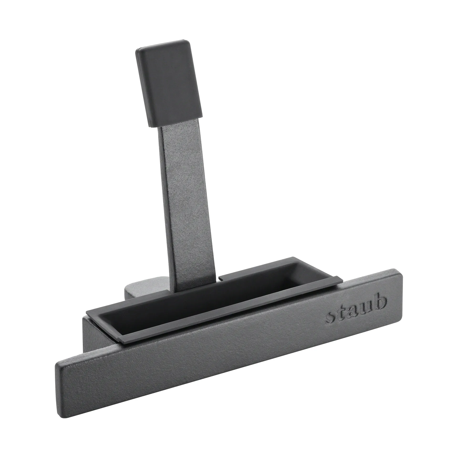 Staub dekselhouder gietijzer-siliconen, Zwart STAUB