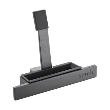 Staub dekselhouder gietijzer-siliconen - Zwart - STAUB