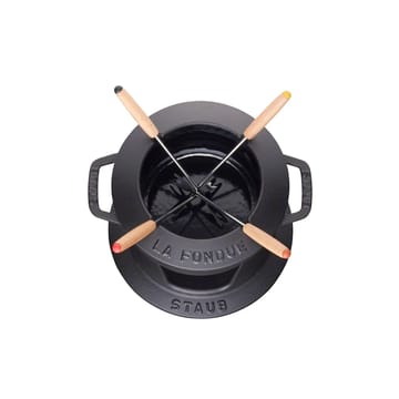 Staub fondueset 1,1 l - zwart - STAUB