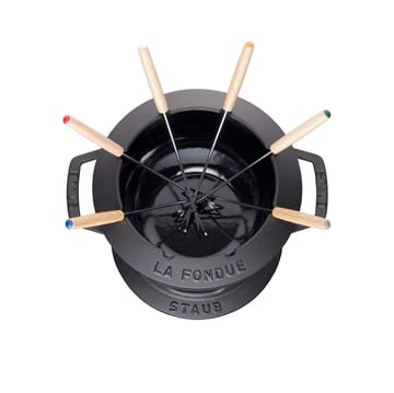 Staub fondueset 2,35 l - zwart - STAUB