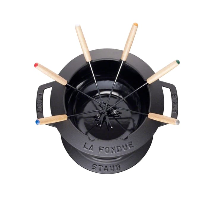 Staub fondueset 2,35 l, zwart STAUB