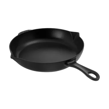 Staub gietijzeren koekenpan met schenktuit Ø26 cm - Zwart - STAUB