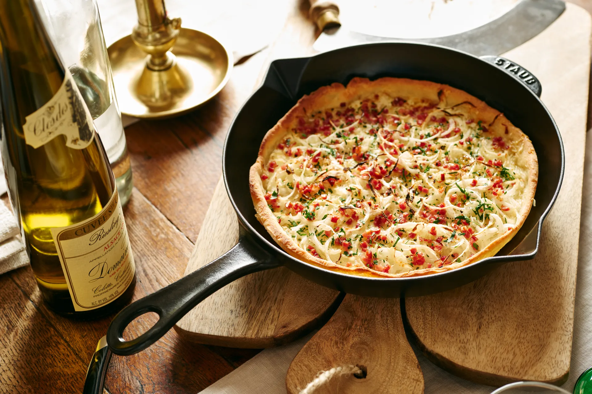 Staub gietijzeren koekenpan met schenktuit Ø26 cm, Zwart STAUB