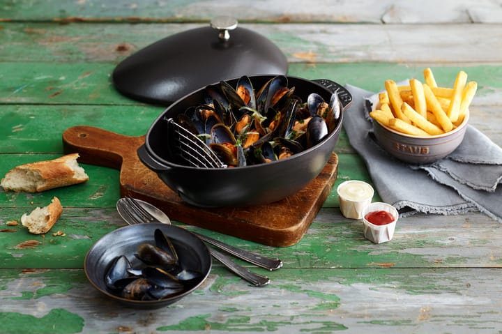 Staub gietijzeren mosselpan 2 l, zwart STAUB