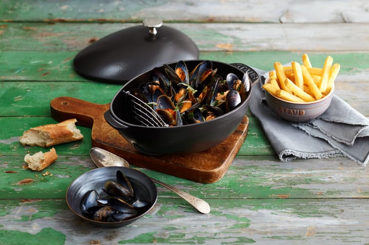 Staub gietijzeren mosselpan 2 l, zwart STAUB