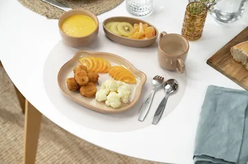 Staub kinderservies 4-delig - Bruin - STAUB