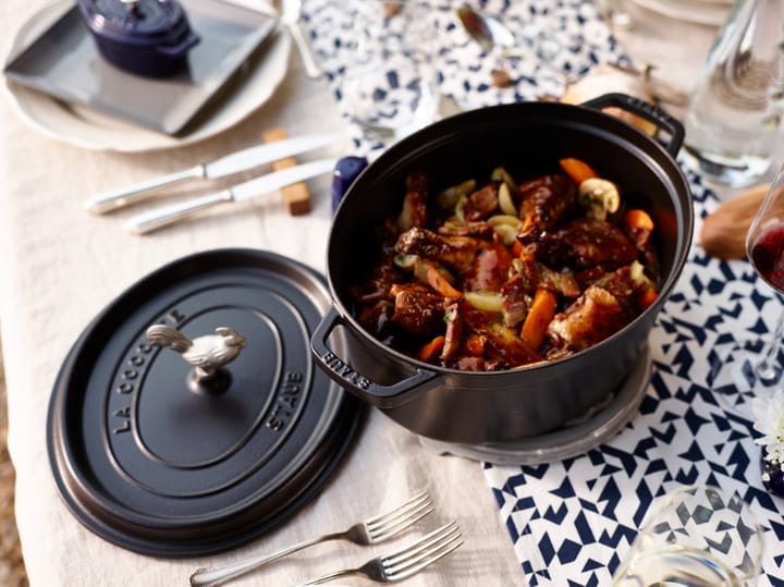 Staub knop in metaal, Kip STAUB