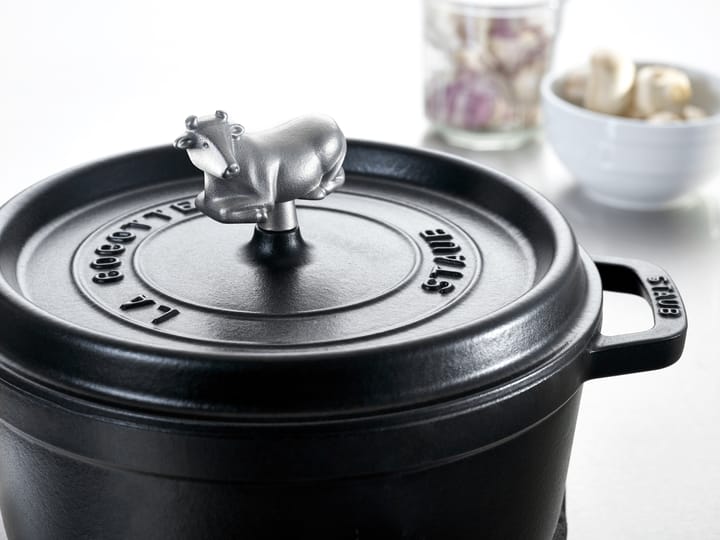 Staub knop in metaal, Koe STAUB