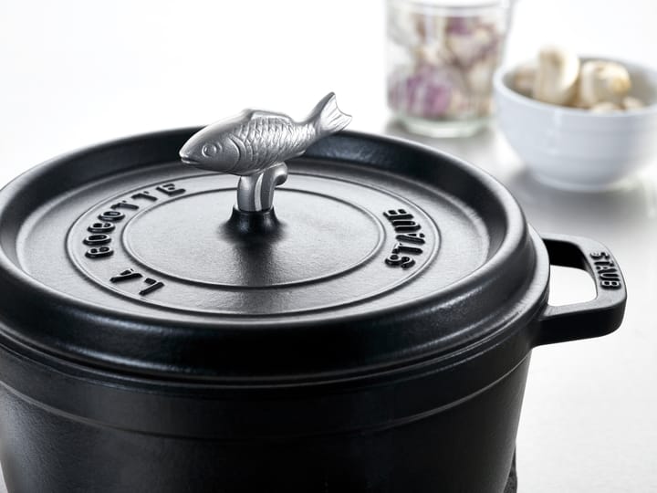Staub knop in metaal, Vis STAUB