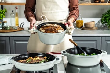 Staub kook- en pannenset stapelbaar 5-delig - White truffel - STAUB
