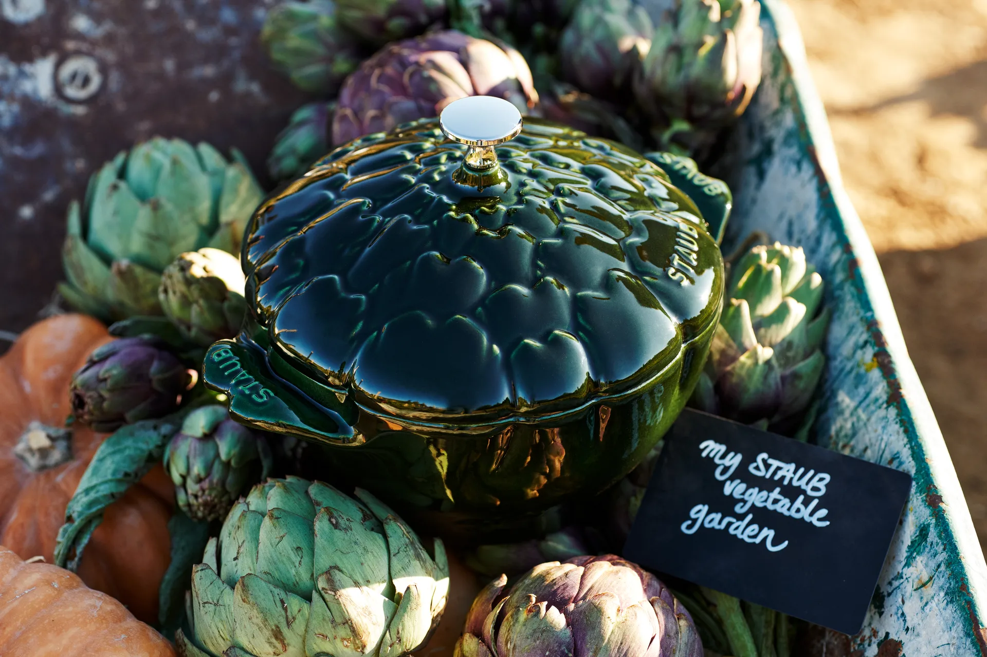 Staub La Cocotte braadpan artisjok 3 L, Basilicumgroen STAUB