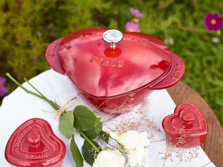 Staub La Cocotte hartvormige pan 1,75 L, Rood STAUB