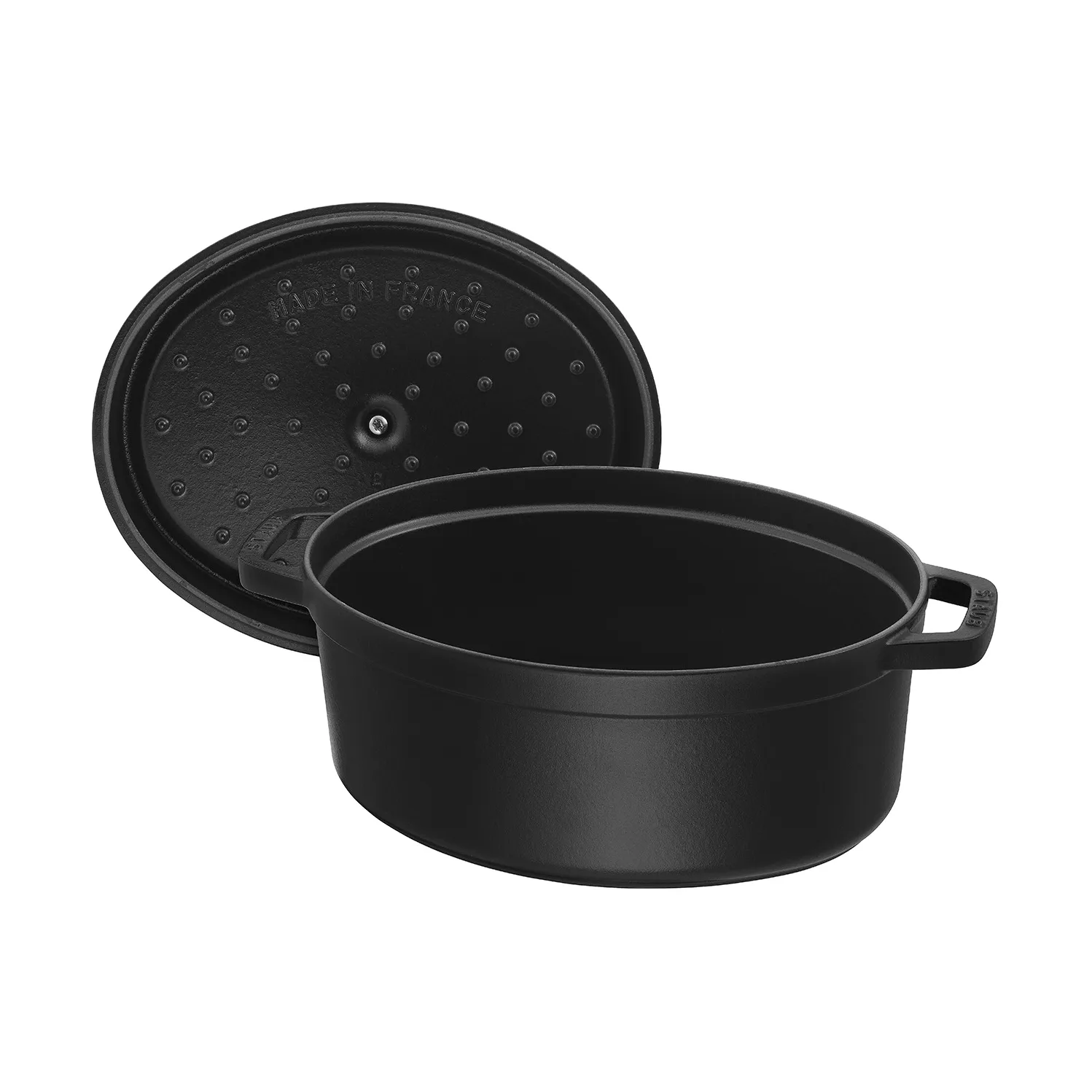 Staub La Cocotte ovale pan gietijzer 2,35 L, Zwart STAUB