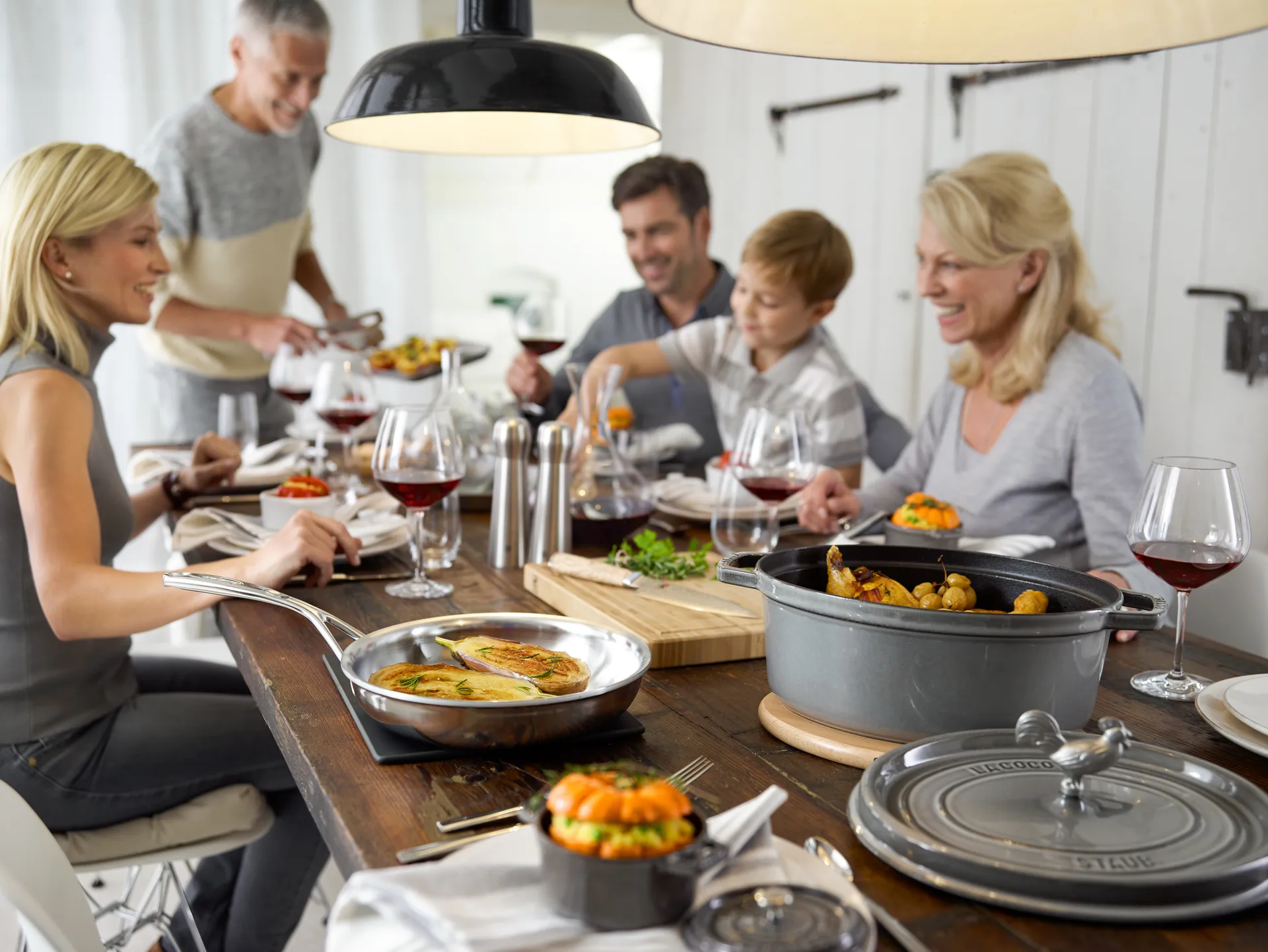 Staub La Cocotte ovale pan gietijzer 3,2 L, Grafietgrijs STAUB