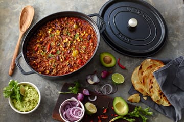 Staub La Cocotte ovale pan gietijzer 3,2 L - Zwart - STAUB