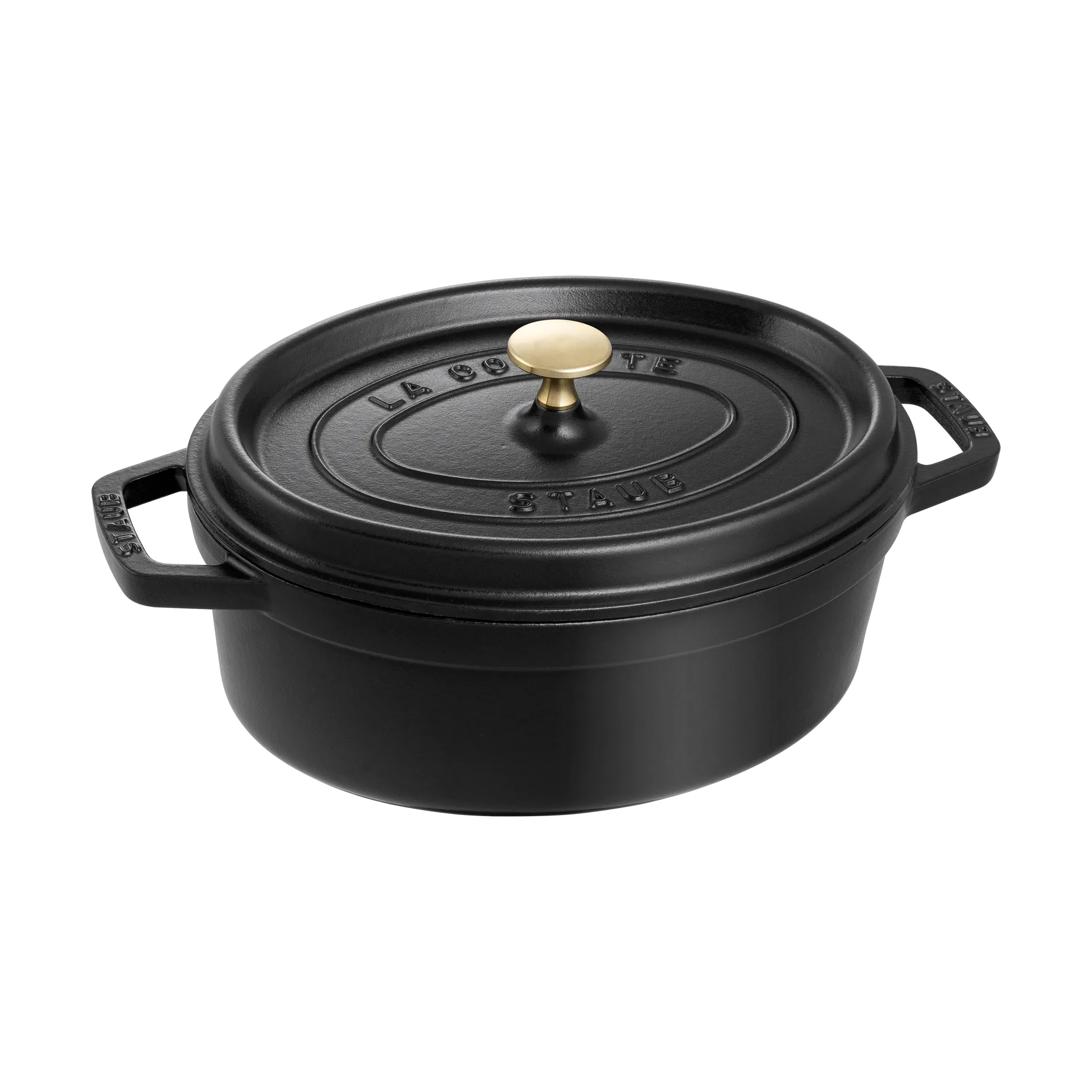 Staub La Cocotte ovale pan gietijzer 5,5 L, Zwart STAUB