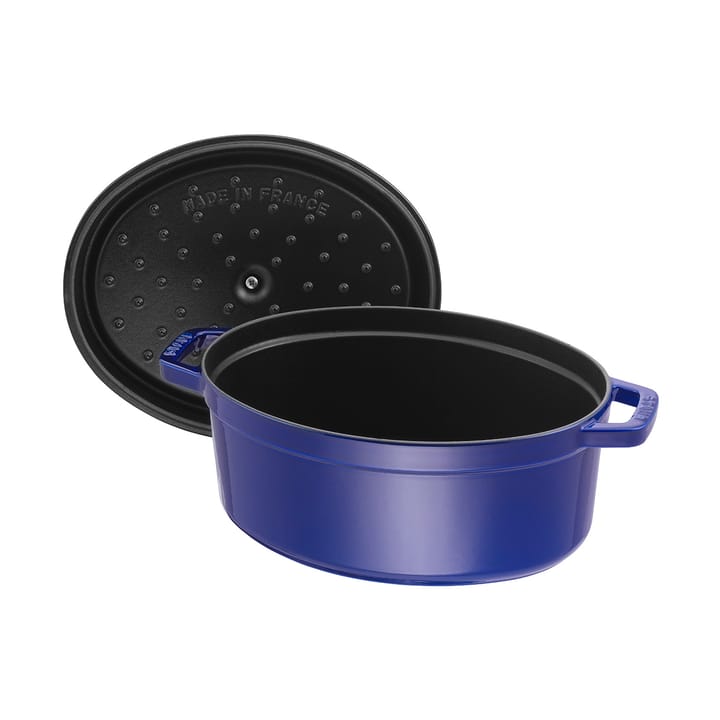 Staub La Cocotte ovale pan gietijzer 6,7 L, Donkerblauw STAUB