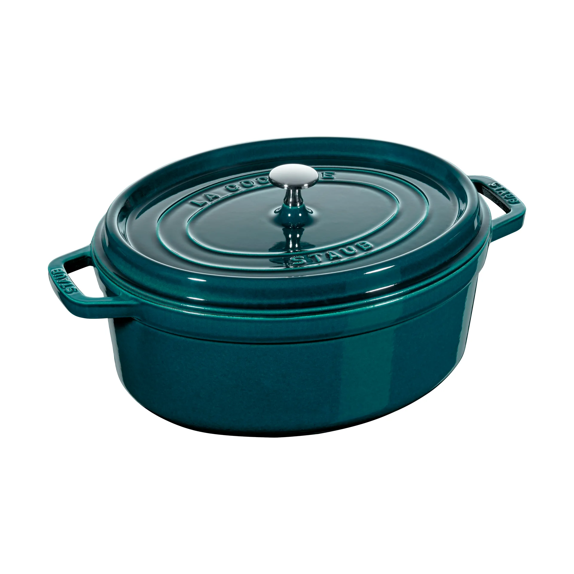 Staub La Cocotte ovale pan gietijzer 6,7 L, La Mer STAUB