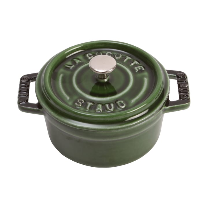 Staub La Cocotte ronde pan gietijzer 0,25 L - Basilicumgroen - STAUB