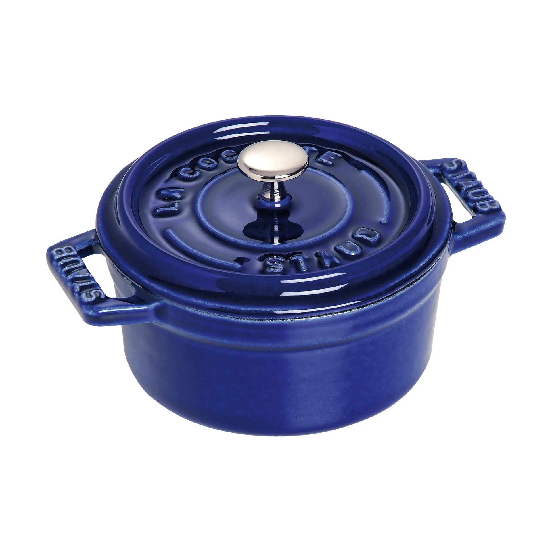 Staub La Cocotte ronde pan gietijzer 0,25 L, Donkerblauw STAUB