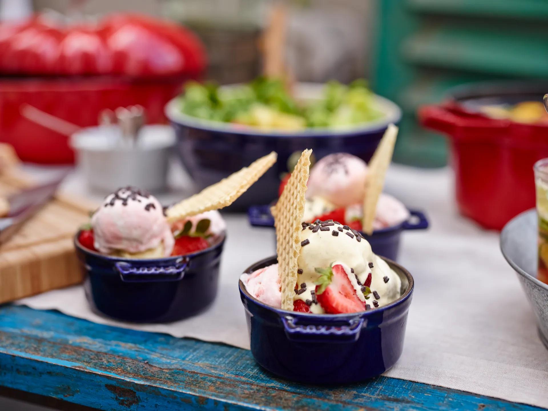 Staub La Cocotte ronde pan gietijzer 0,25 L, Donkerblauw STAUB