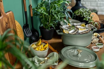 Staub La Cocotte ronde pan gietijzer 0,25 L - Eucalyptus hout - STAUB