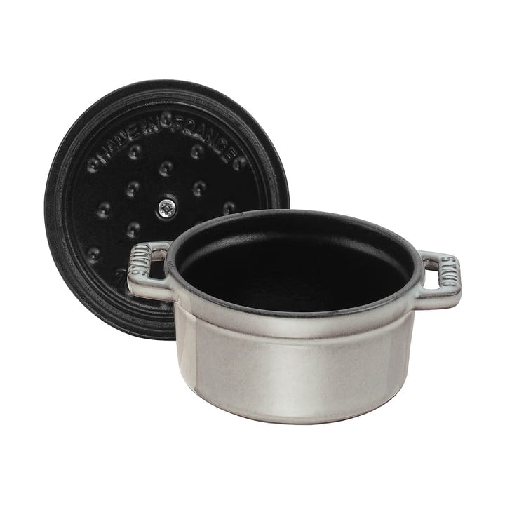 Staub La Cocotte ronde pan gietijzer 0,4 L, Grafietgrijs STAUB
