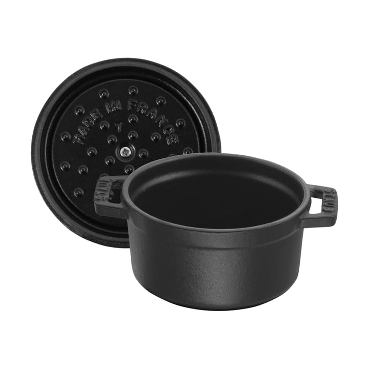 Staub La Cocotte ronde pan gietijzer 0,4 L, Zwart STAUB