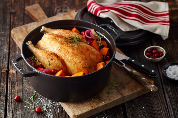 Staub La Cocotte ronde pan gietijzer 1,2 L, Zwart STAUB
