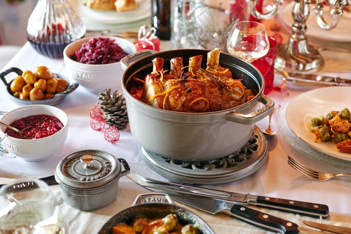 Staub La Cocotte ronde pan gietijzer 12,6 L, Grafietgrijs STAUB