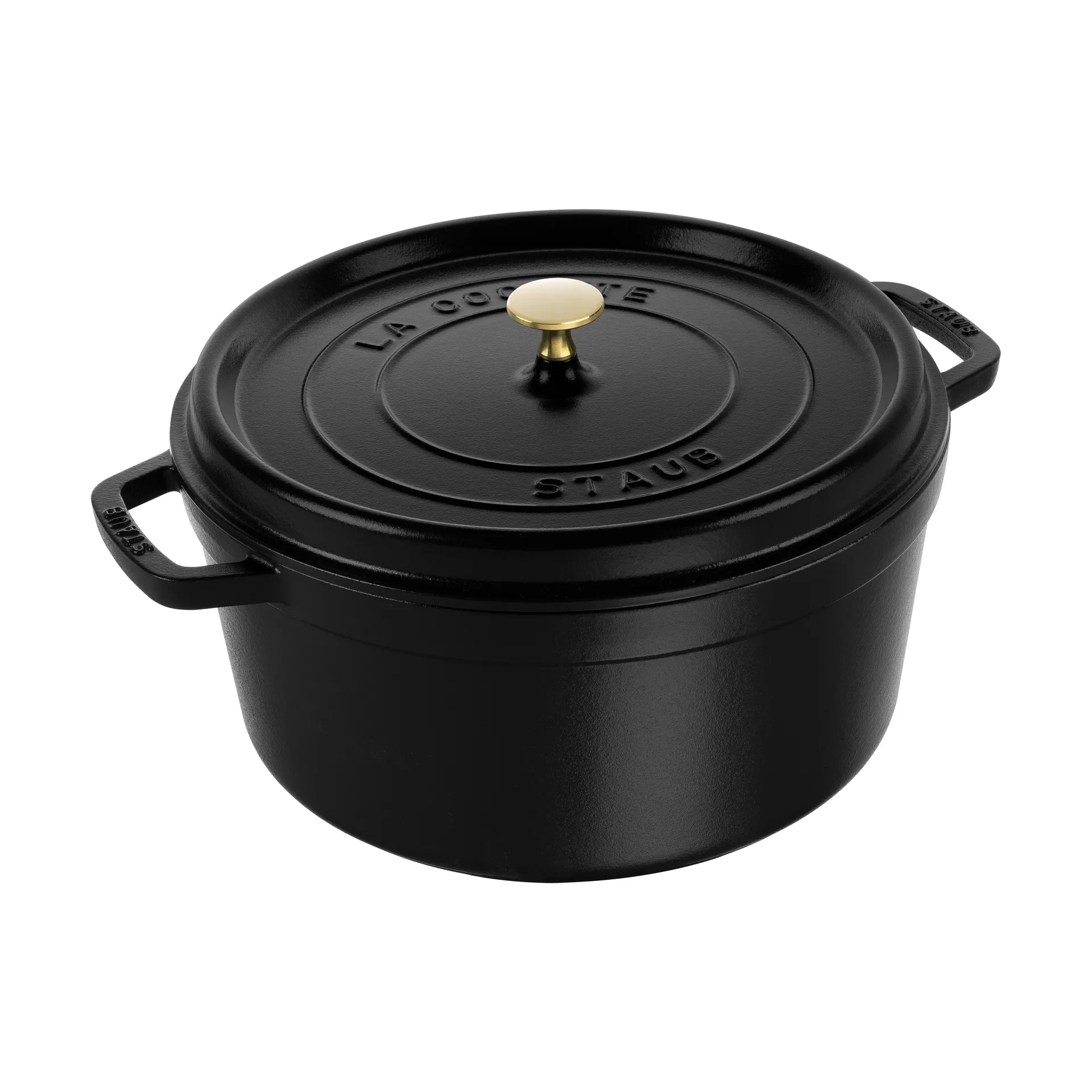 Staub La Cocotte ronde pan gietijzer 12,6 L, Zwart STAUB